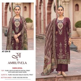 Amrutvela AT204 digital print wholesale dress material